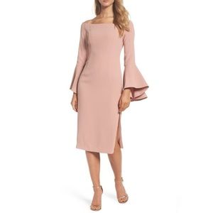 Bardot Solange Off the Shoulder Midi Dress In Bloom